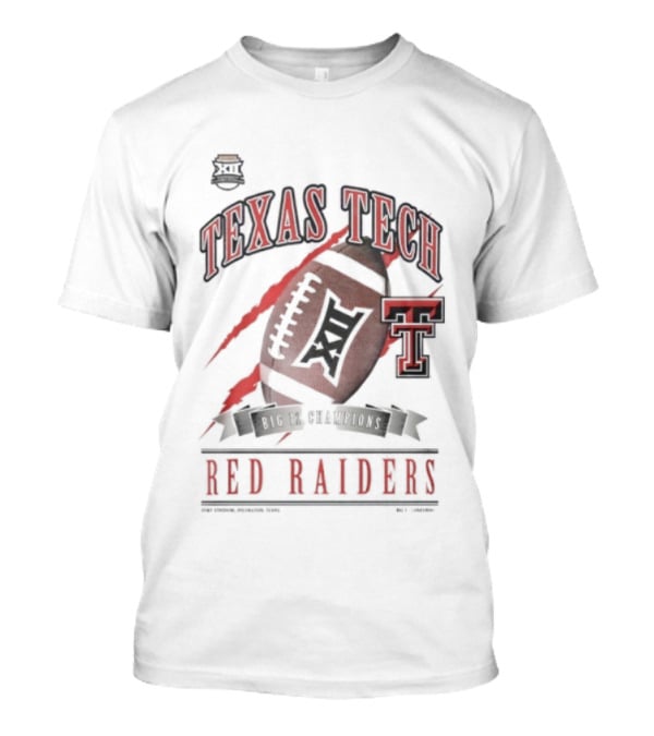 Texas Tech Red Raiders Big 12 Championship 2025 Football T-Shirt