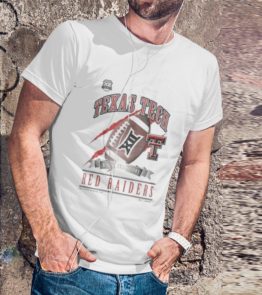 Texas Tech Red Raiders Big 12 Championship 2025 Football T-Shirt