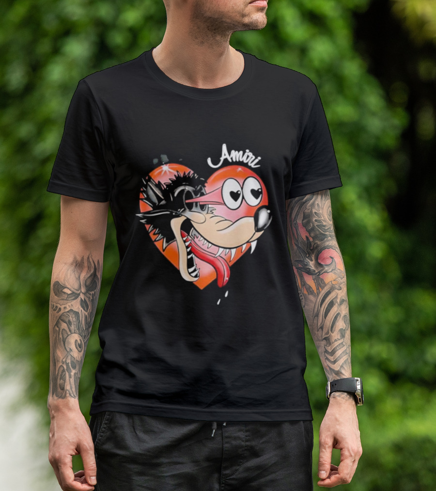 Amiri Hopeless Romantic Heart Cartoon Animation T-Shirt