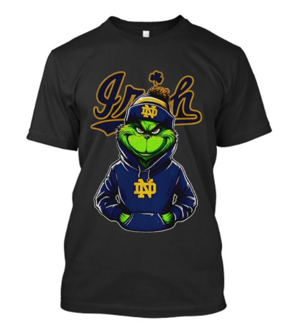 Notre Dame Fighting Irish Grinch 2025 Football T-Shirt