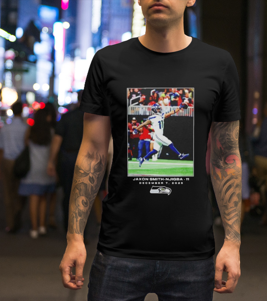 Seattle Seahawks Jaxon Smith-Njigba December 7 2025 NFL Action T-Shirt