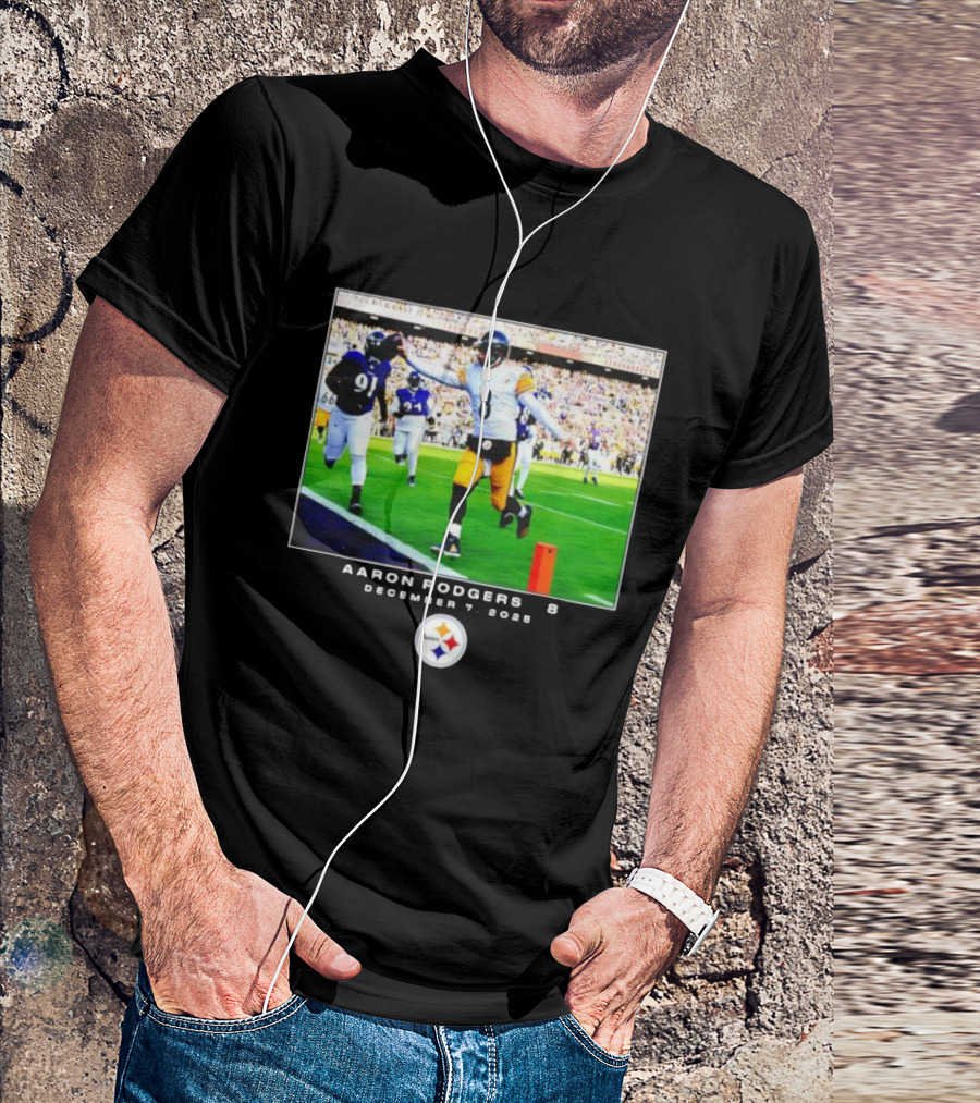 Pittsburgh Steelers Aaron Rodgers December 7 2025 NFL Victory Moment T-Shirt