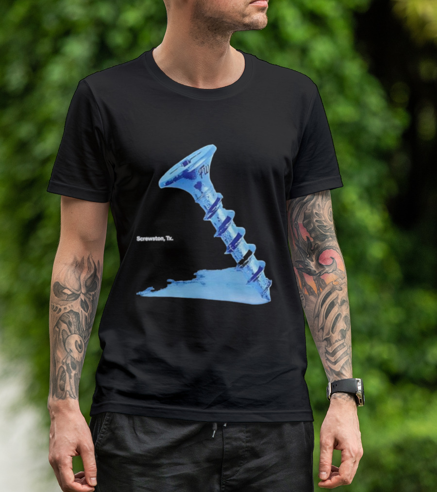Screwston TX FWY Blue Ice Screw T-Shirt