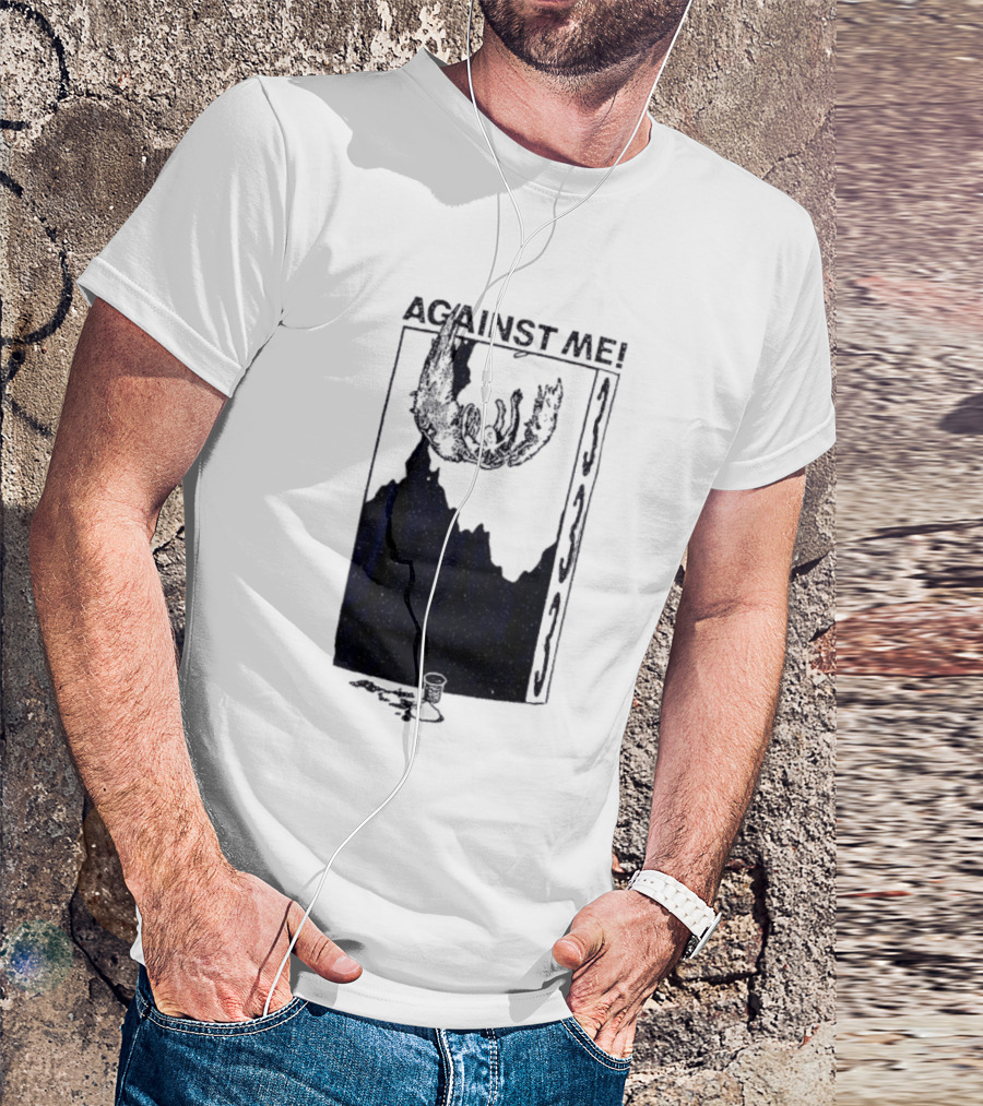 Against Me 333 Band Art Starry Night Imagery T-Shirt