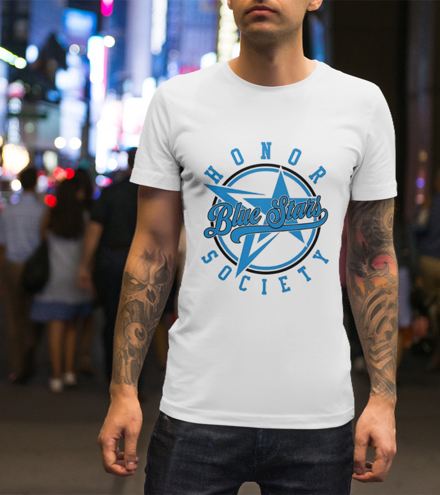 Blue Stars Honor Society Star Emblem T-Shirt