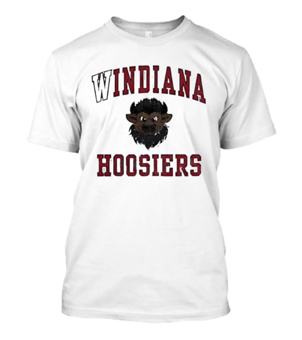 Indiana Hoosiers Vintage Buffalo Head Curved Style T-Shirt