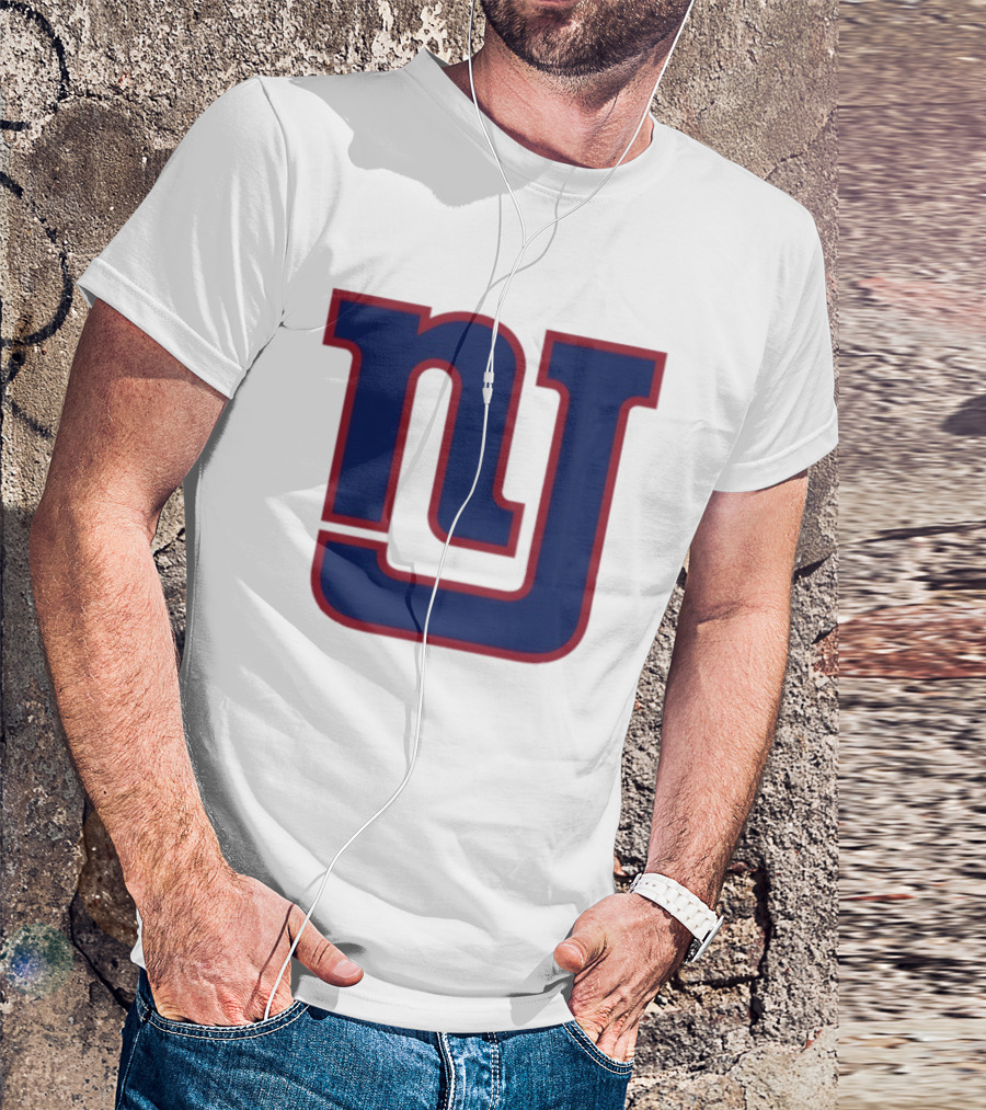 New York Giants NY Style Twist Iconic Emblem Football Team T-Shirt