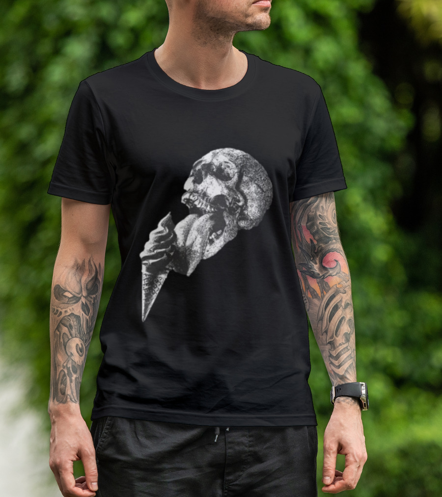 Laura Jane Grace Mississippi Medicals Skull And Ice Cream Cone Concept T-Shirt