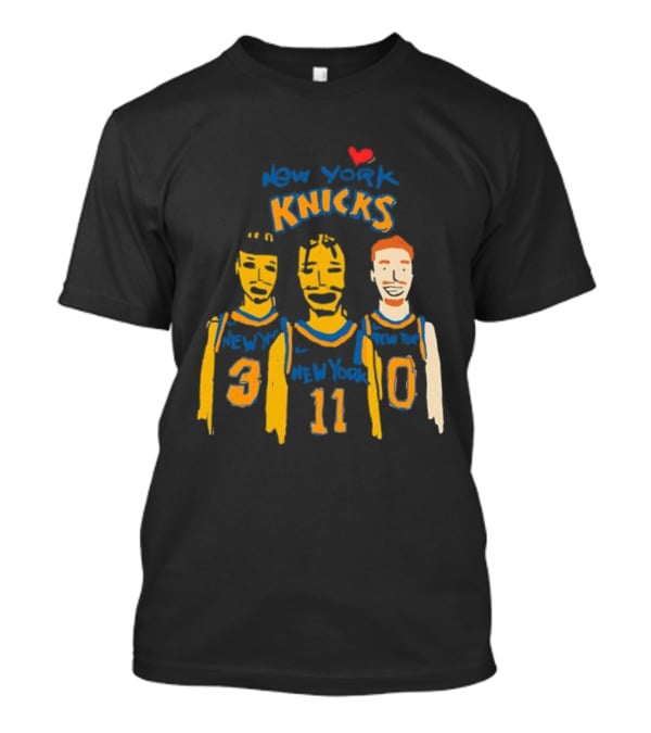 New York Knicks I Love New York Basketball Team Players 30 11 0 T-Shirt