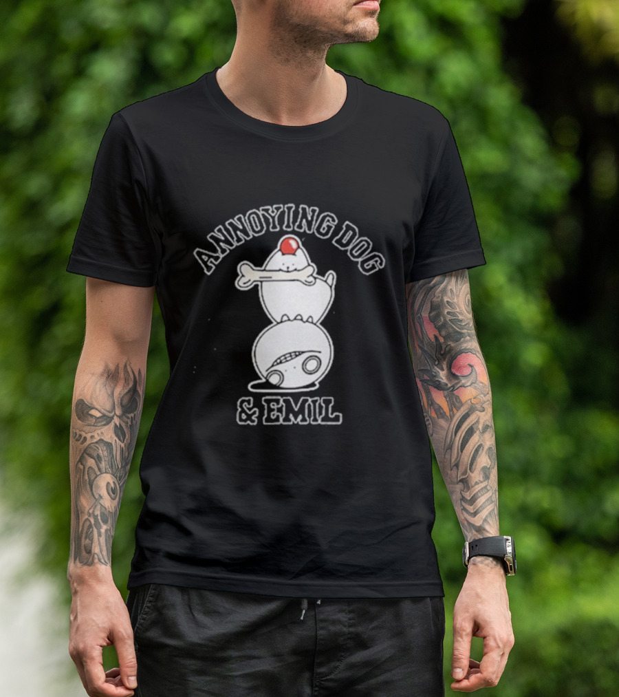 Undertale X Square Enix Annoying Dog Emil Crossover Collaboration T-Shirt