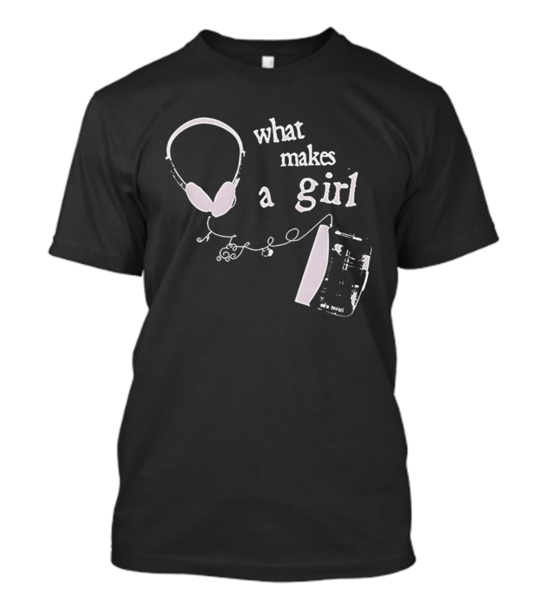 What Makes A Girl Headphones And Sheet Music T-Shirt