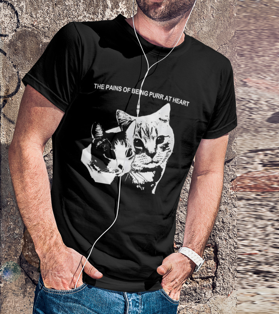 The Pains Of Being Pure At Heart Cat Faces T-Shirt