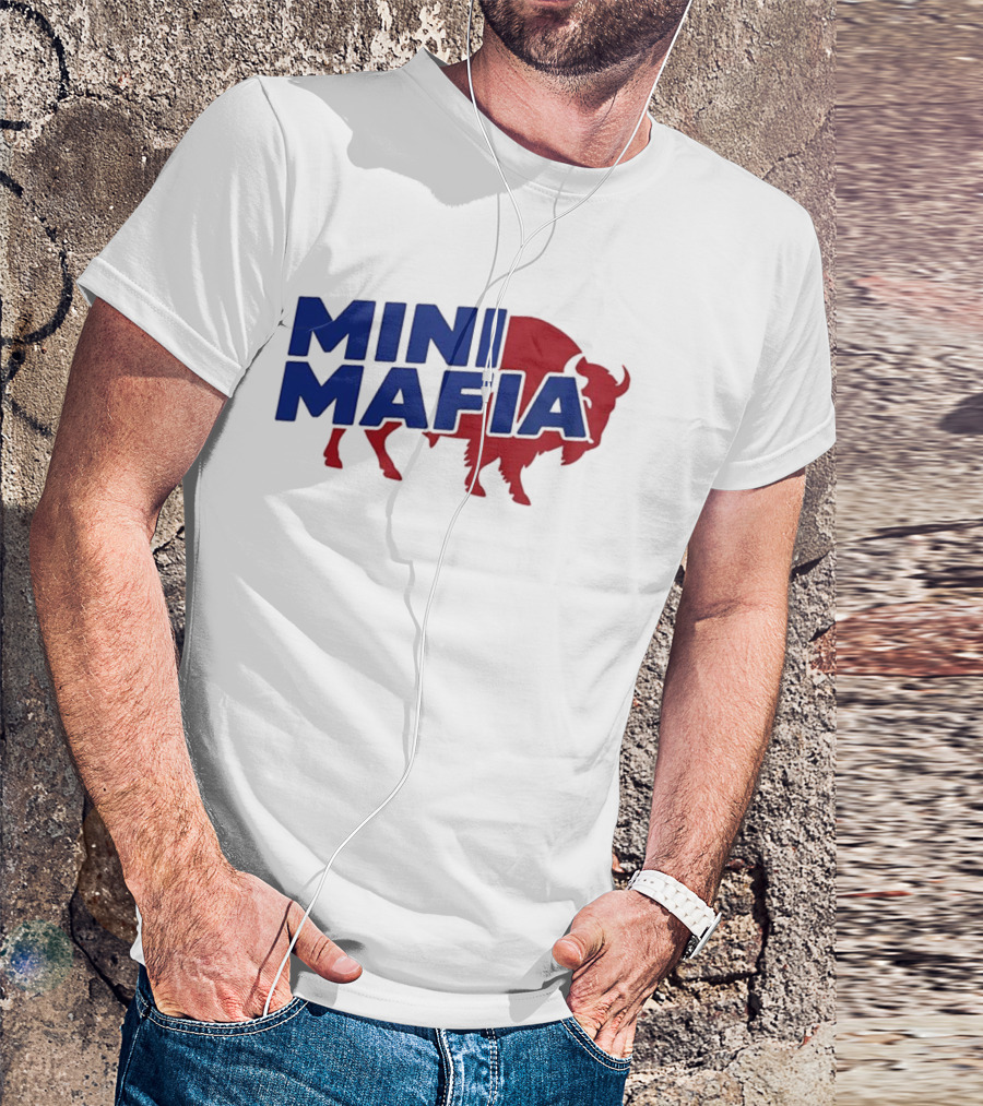 Buffalo Bills Mini Mafia Fan Gear Football Enthusiast Apparel T-Shirt