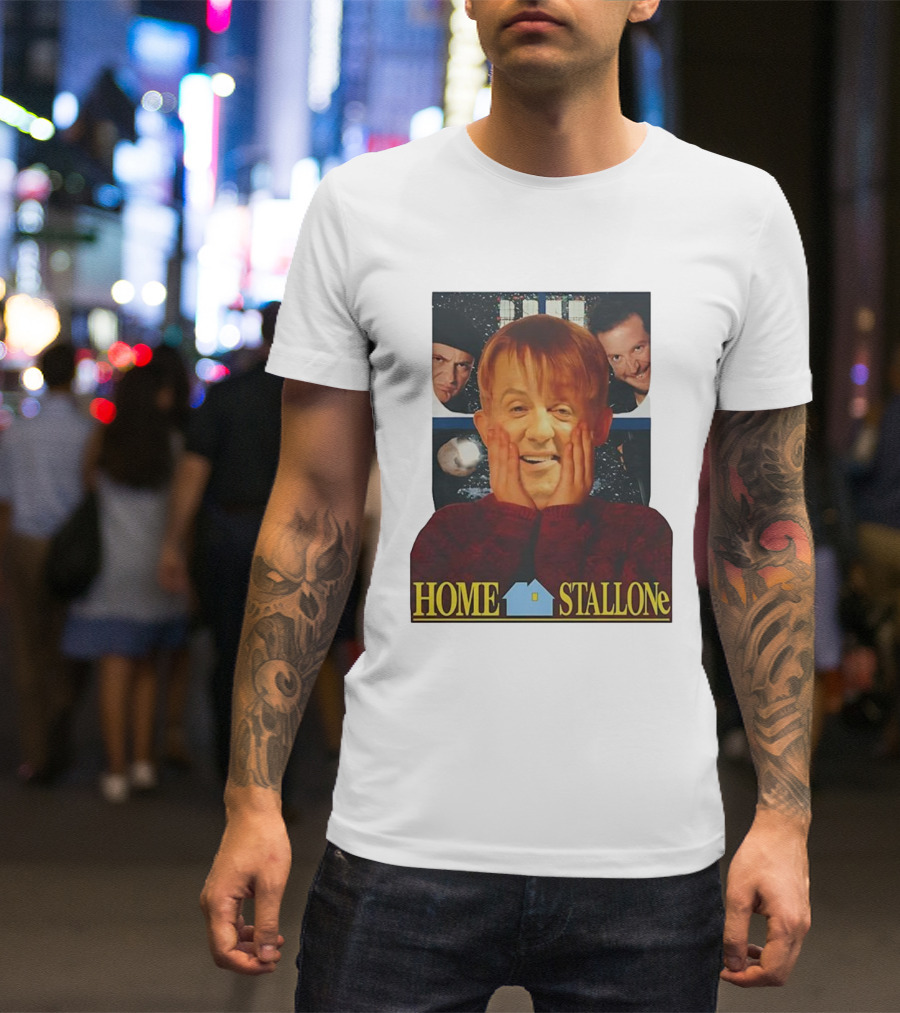 Home Stallone Classic Comedy Movie Mashup T-Shirt