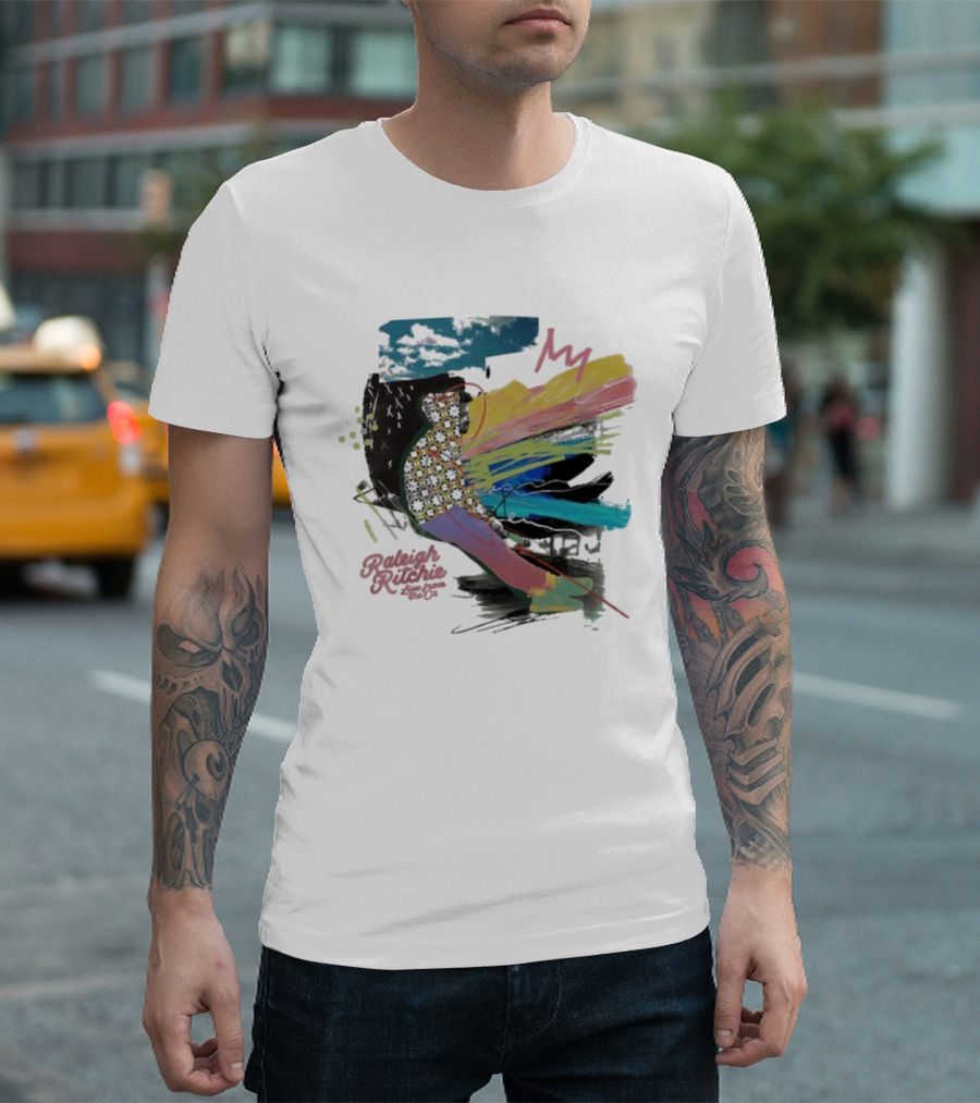 Raleigh Ritchie Live From The O2 Montage Abstract Colorful Performance Art T-Shirt
