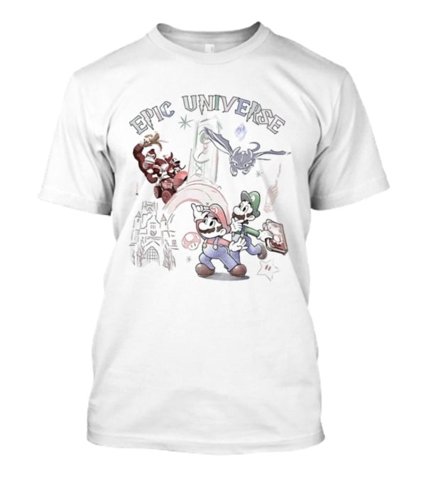 Epic Universe Mario Luigi Donkey Kong How To Train Your Dragon Collaboration T-Shirt