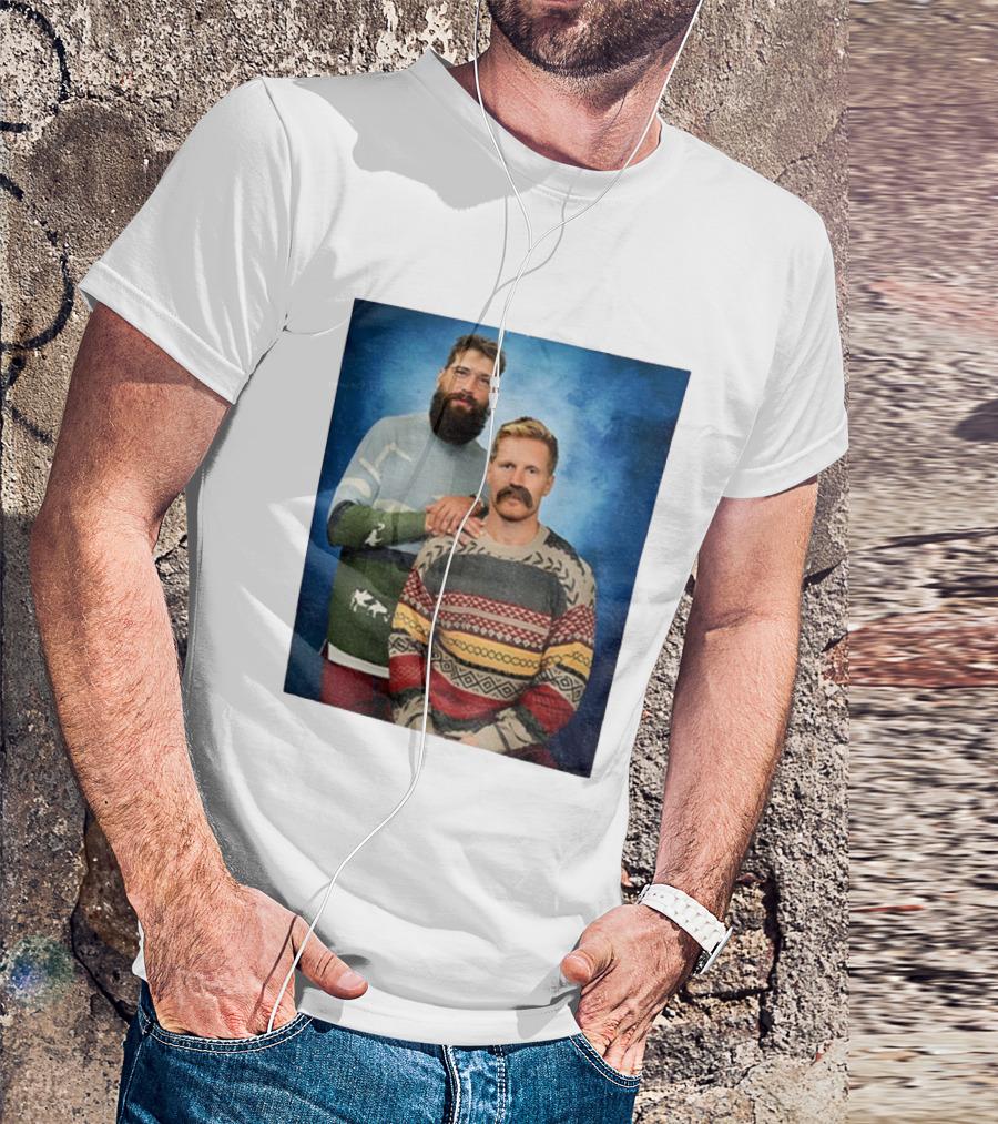 Gabriel Landeskog Brent Burns Stepbrothers Colorado Avalanche Hockey Merry Christmas T-Shirt