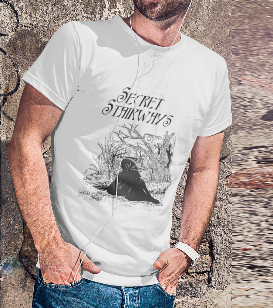 Secret Stairways Enchanted Nature Scene T-Shirt