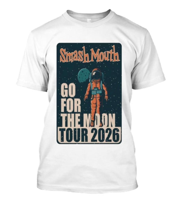 Smash Mouth Go For The Moon Tour 2026 Astronaut Space T-Shirt