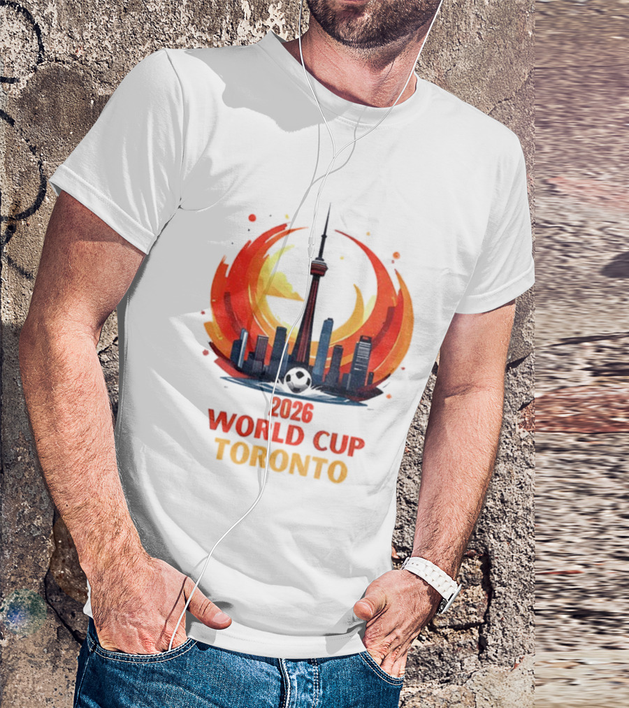 2026 World Cup Toronto CN Tower Skyline Event T-Shirt