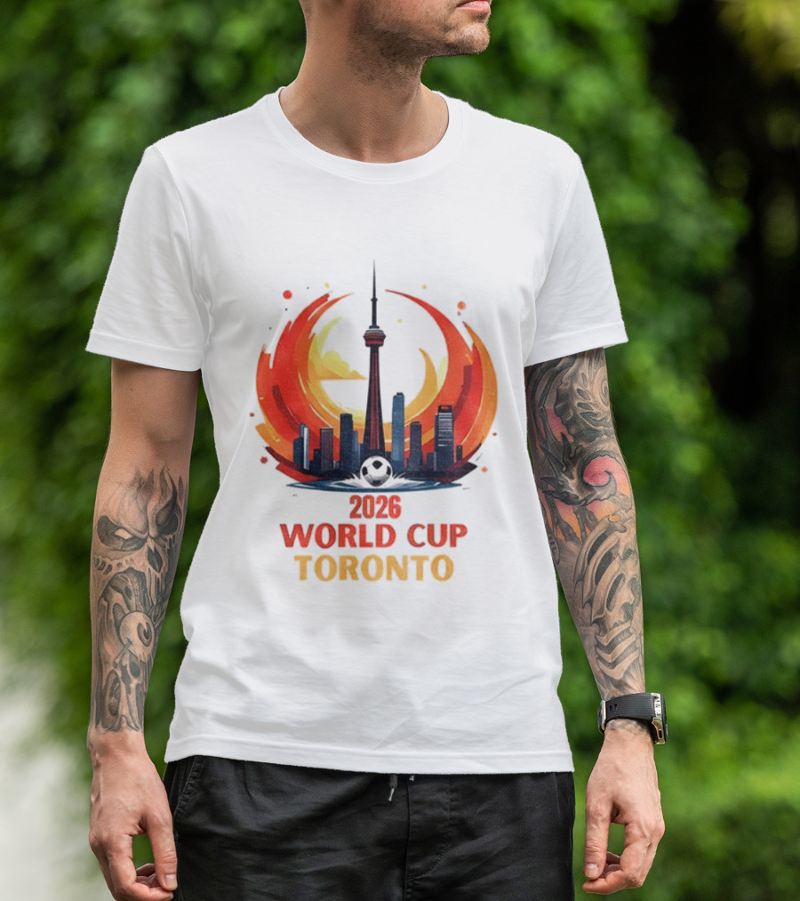 2026 World Cup Toronto CN Tower Skyline Event T-Shirt