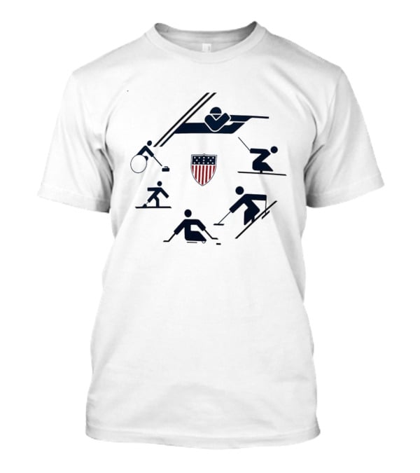 U.S. Paralympics 2026 Winter Paralympics Sport Icons Circle T-Shirt