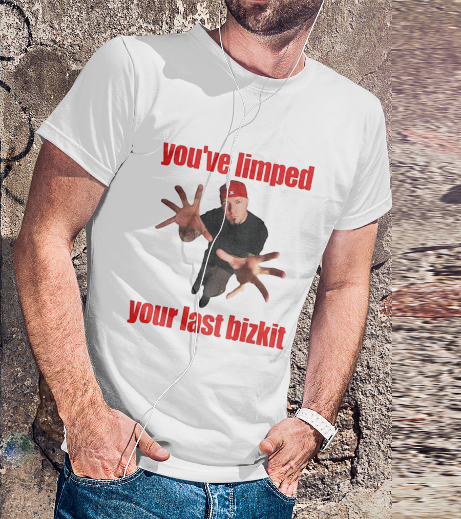 You’ve Limped Your Last Bizkit Red Cap Nu Metal Style T-Shirt