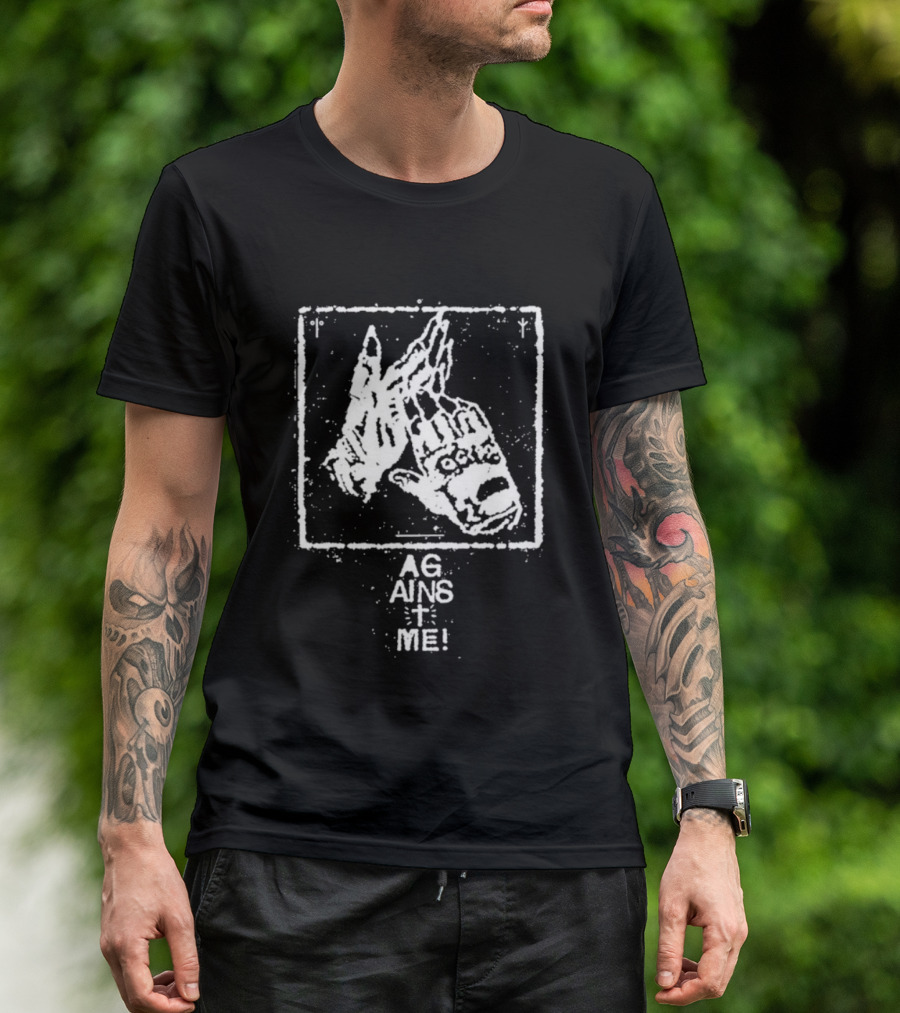 Against Me! Gloves Hands Graphic Print T-Shirt
