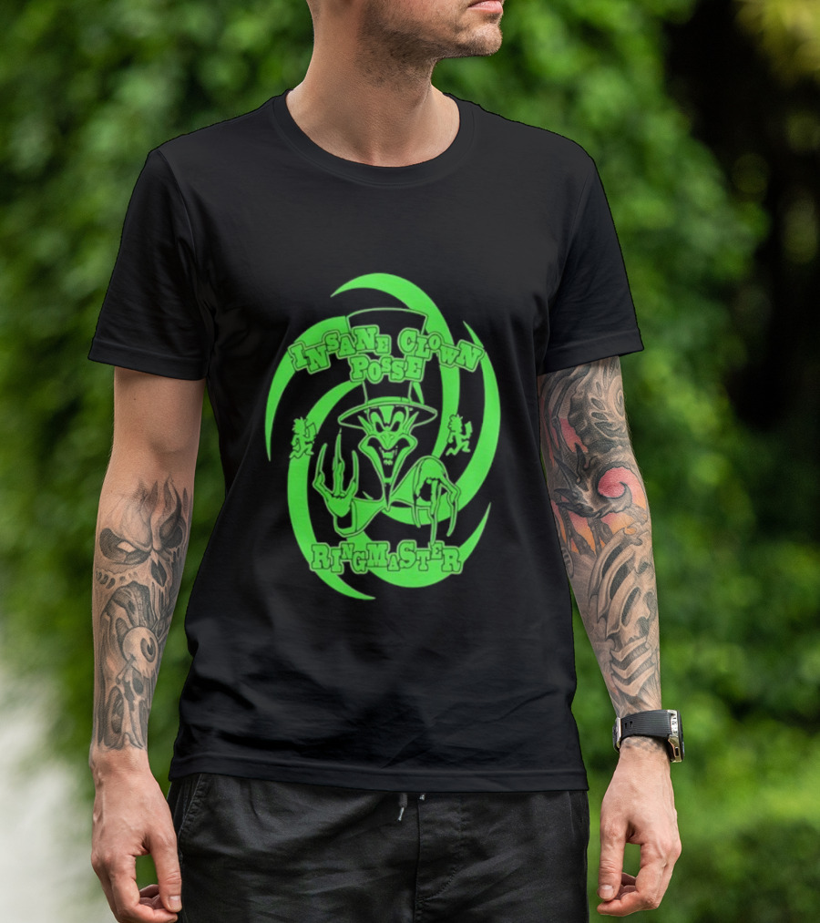 Insane Clown Posse Ringmaster Neon Green Logo T-Shirt