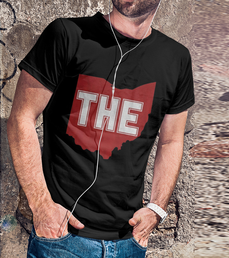 Ohio State Buckeyes Football Game Day Pride The State Map T-Shirt