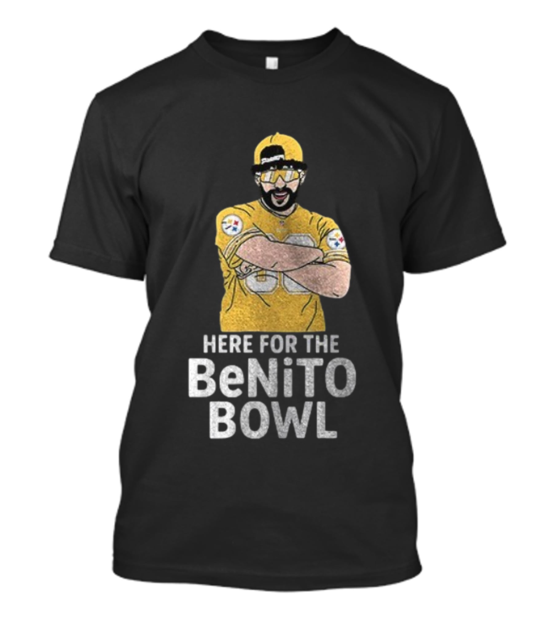 Pittsburgh Steelers Here For The Benito Bowl Super Bowl Halftime T-Shirt