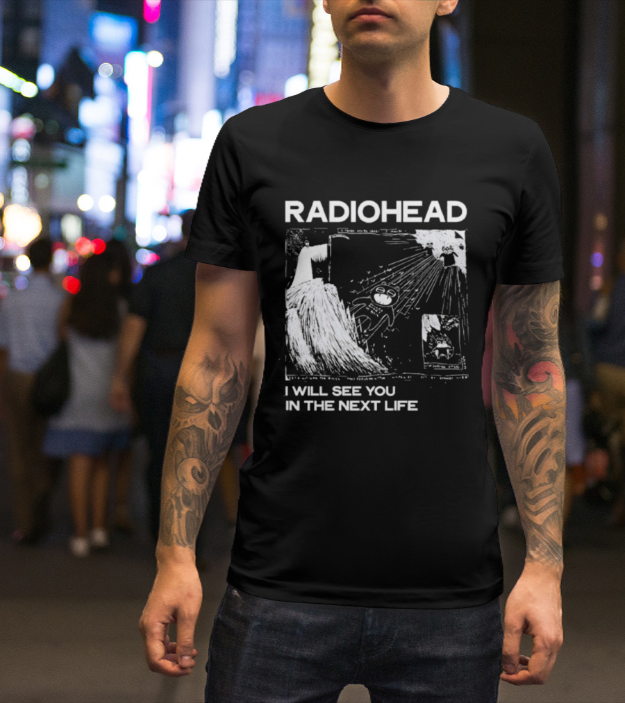 Radiohead I Will See You In The Next Life Vintage Album Art Concept T-Shirt