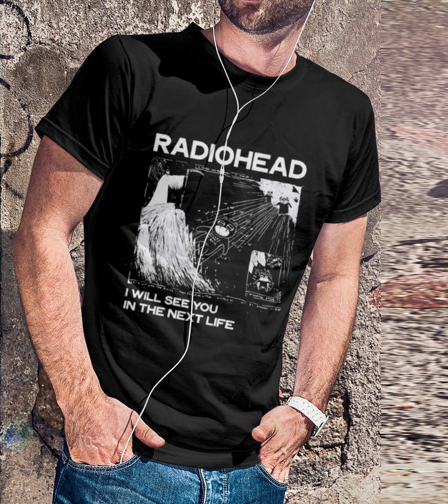 Radiohead I Will See You In The Next Life Vintage Album Art Concept T-Shirt