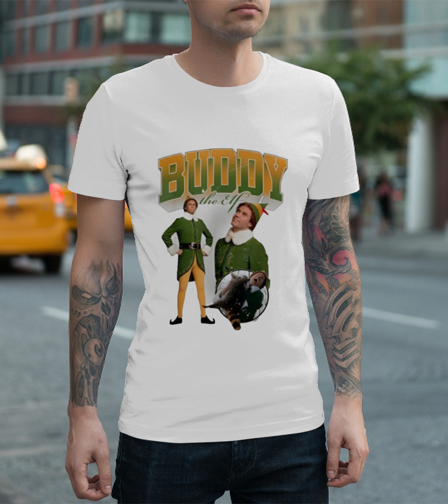 Buddy The Elf Christmas Comedy Movie Character Collection T-Shirt