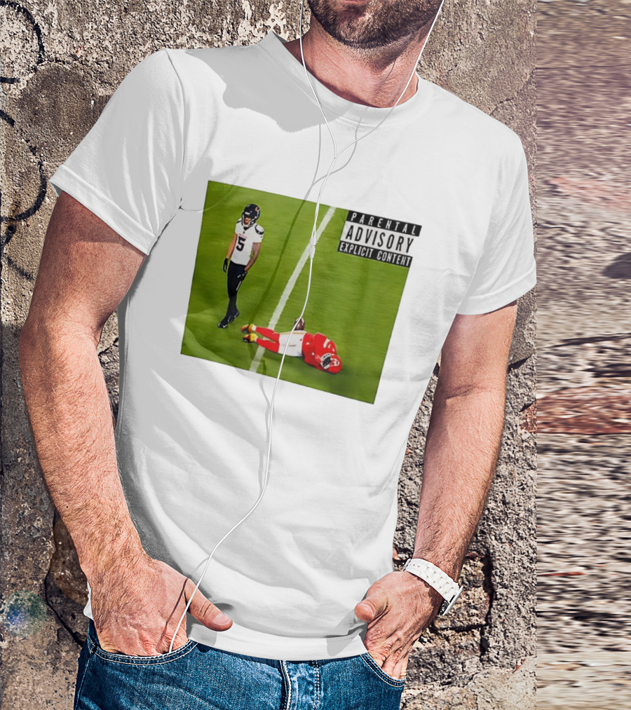 Parental Advisory Football Hit Jalen Pitre Versus Kansas City T-Shirt
