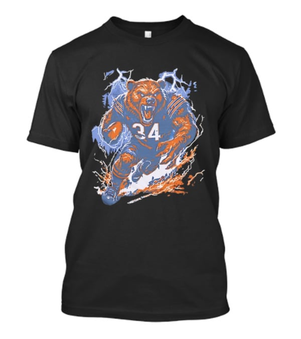 Chicago Bears Windy City Beast 34 Rage Football Mascot T-Shirt