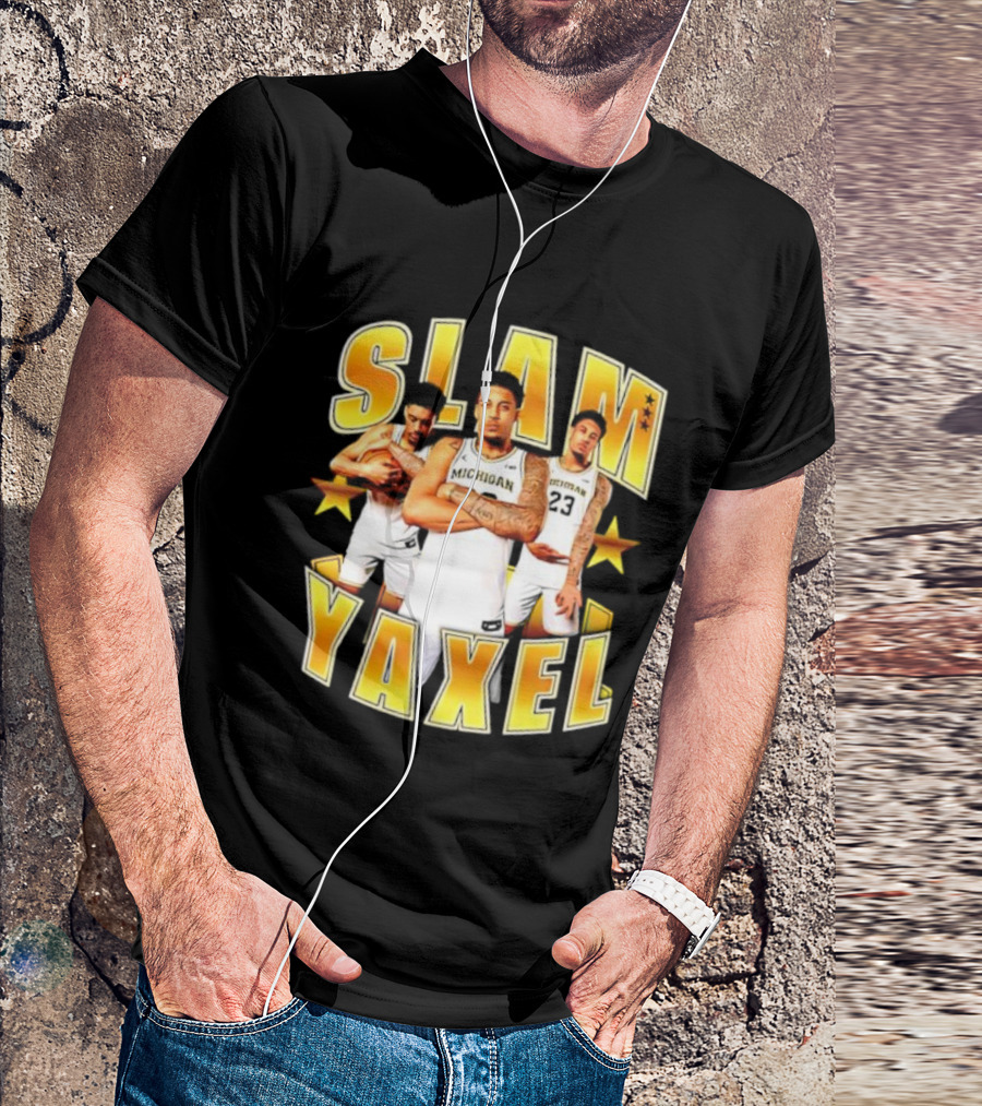 Michigan SLAM Yaxel Lendeborg Basketball Stars T-Shirt