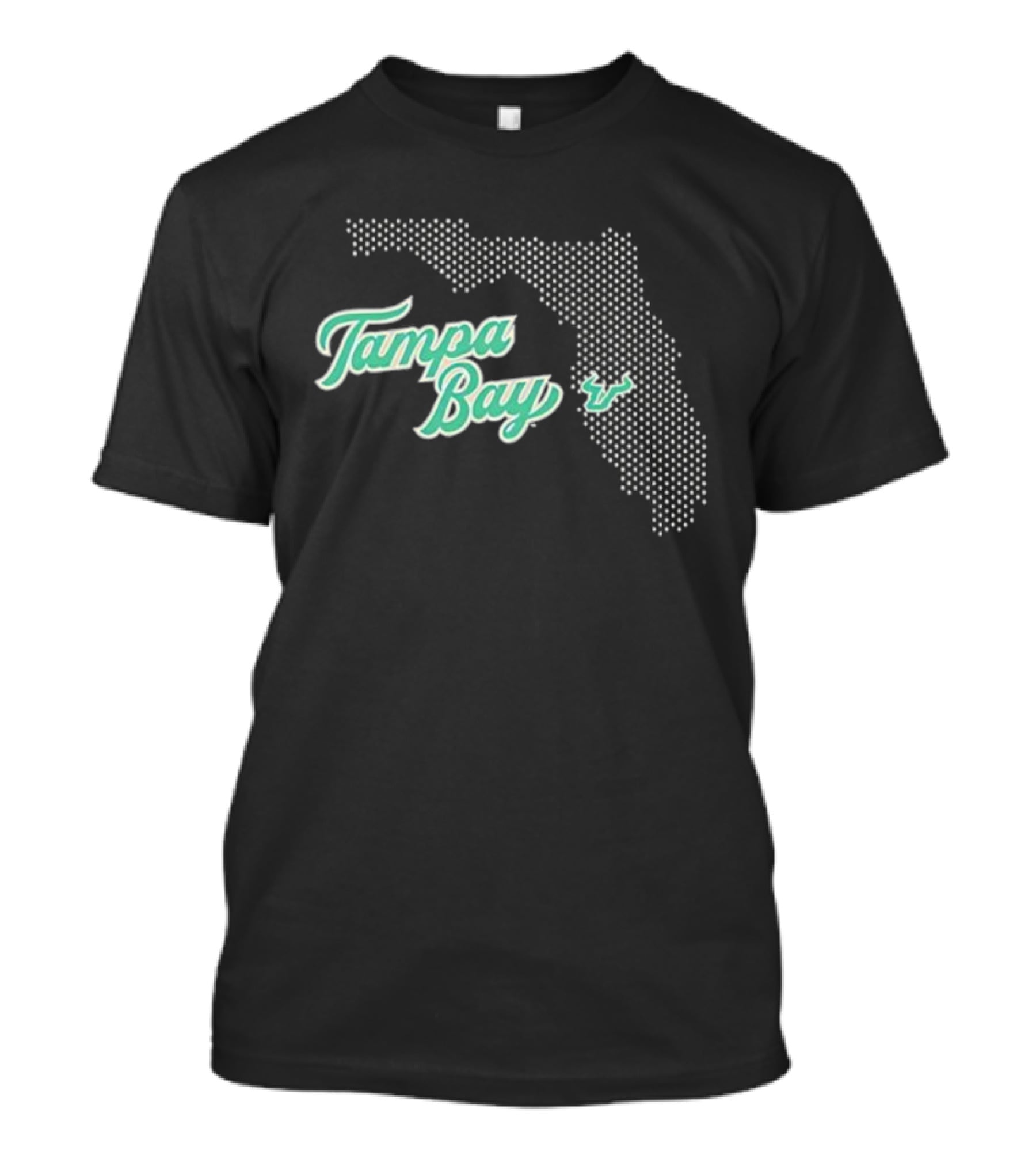 Tampa Bay Florida Mesh Map Graphic T-Shirt