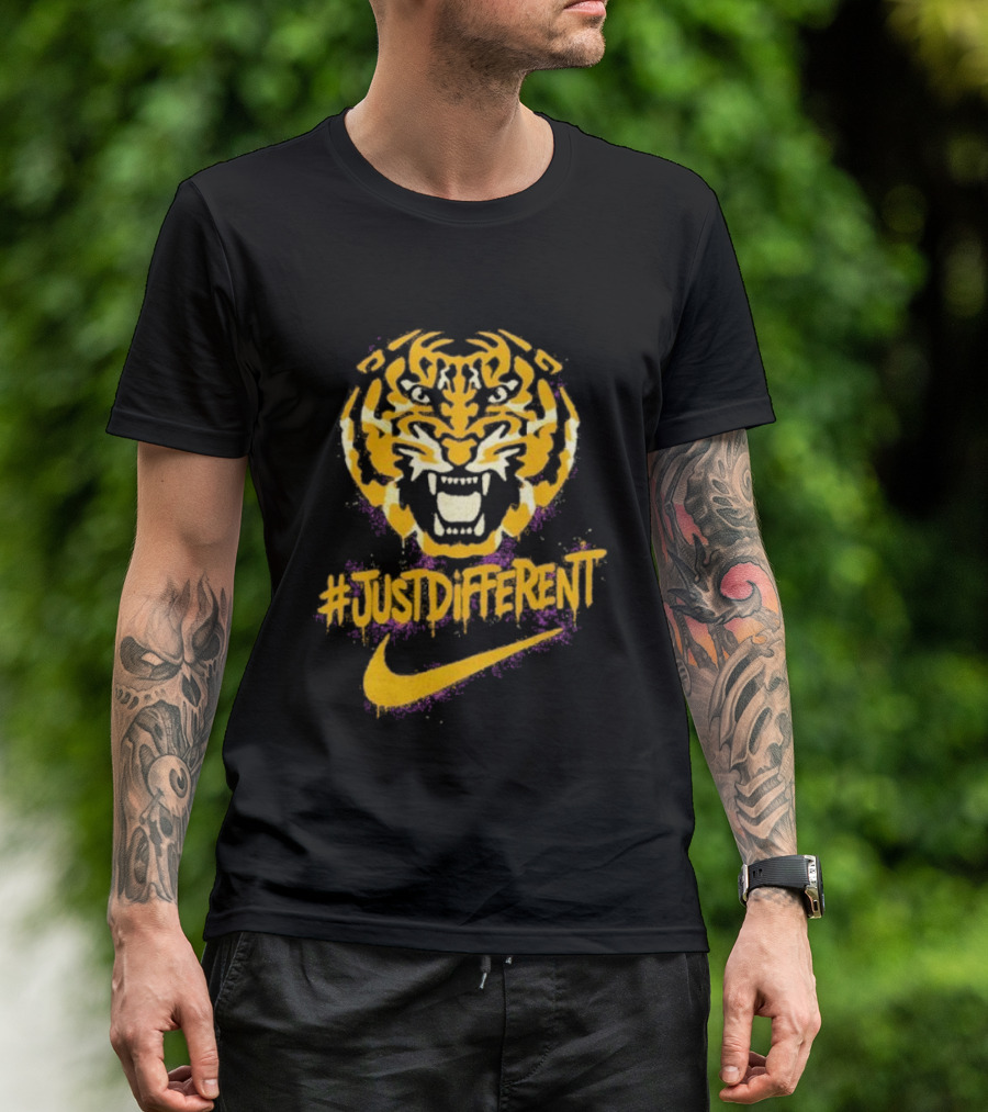 Zubaz Northwest NCAA LSU Tigers Nike Tiger Head JustDifferent T-Shirt