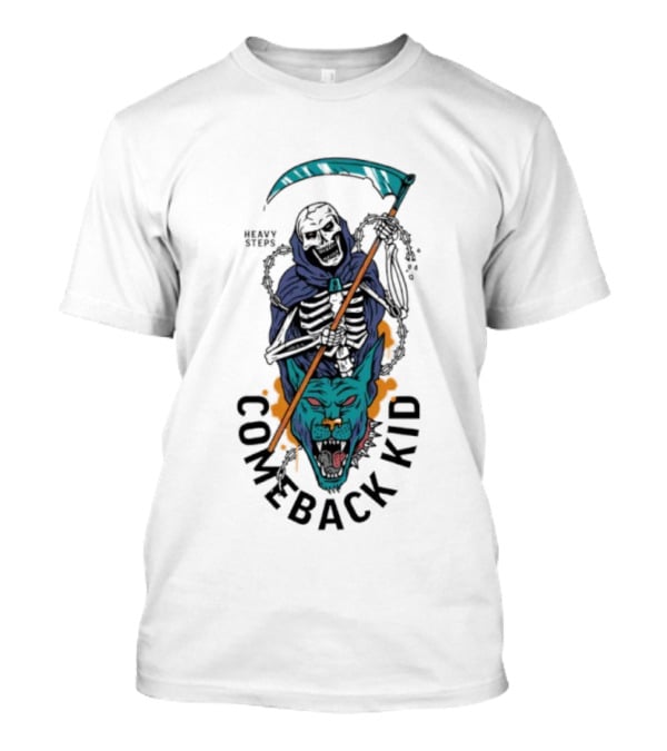 Comeback Kid Heavy Steps Reaper 25 Years Celebration T-Shirt