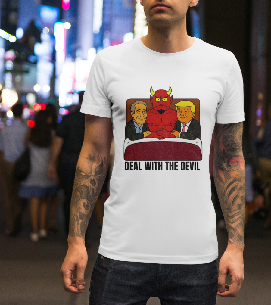 Deal With The Devil Trump Epstein Satan South Park T-Shirt