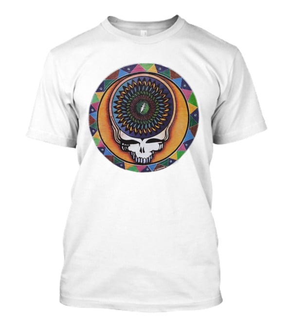 Grateful Dead Steal Your Face Skull Mandala Lightning Bolt T-Shirt