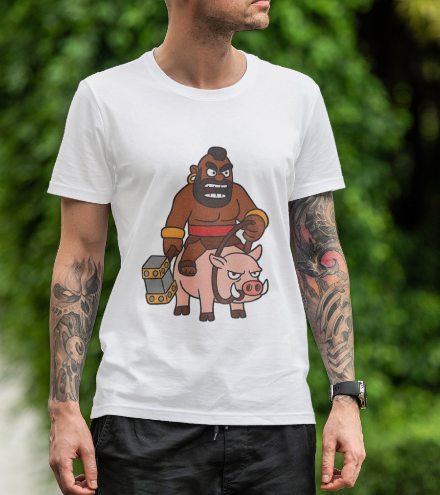 Hog Rider Character From Clash Royale Game T-Shirt