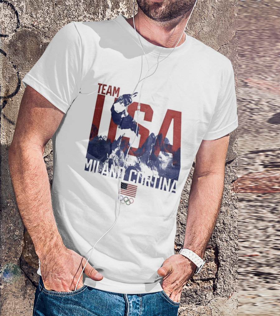 Team USA Olympic 2026 Milano Cortina American Flag T-Shirt