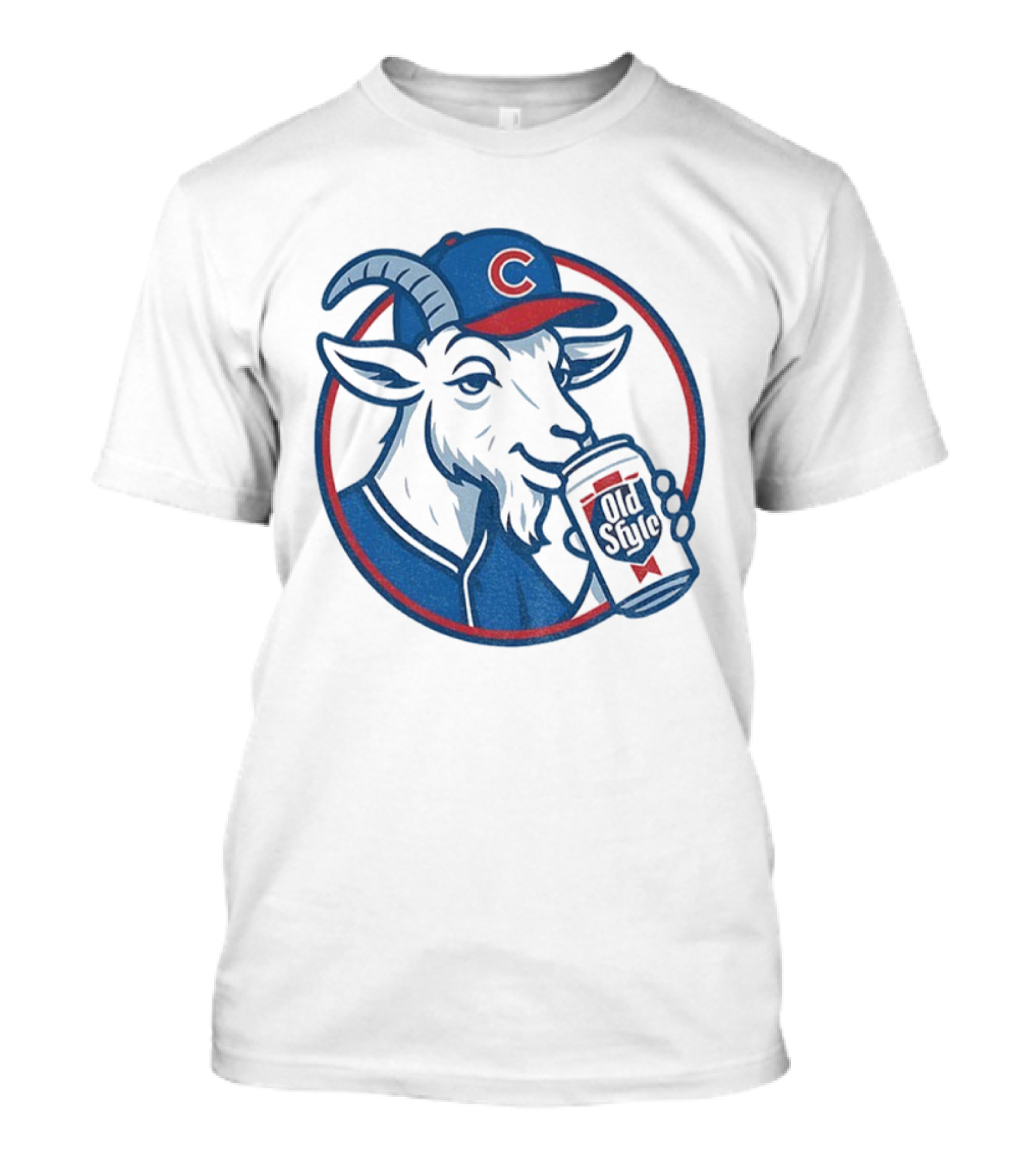 Wrigley Goat Chicago Cubs Old Style Beer MLB 2025 T-Shirt