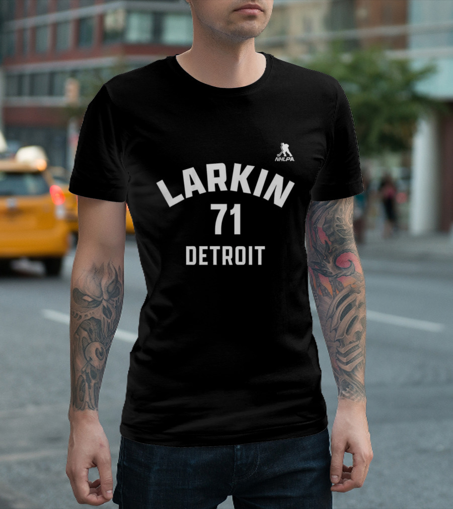 Dylan Larkin 71 Detroit Red Wings NHL Jersey Style T-Shirt