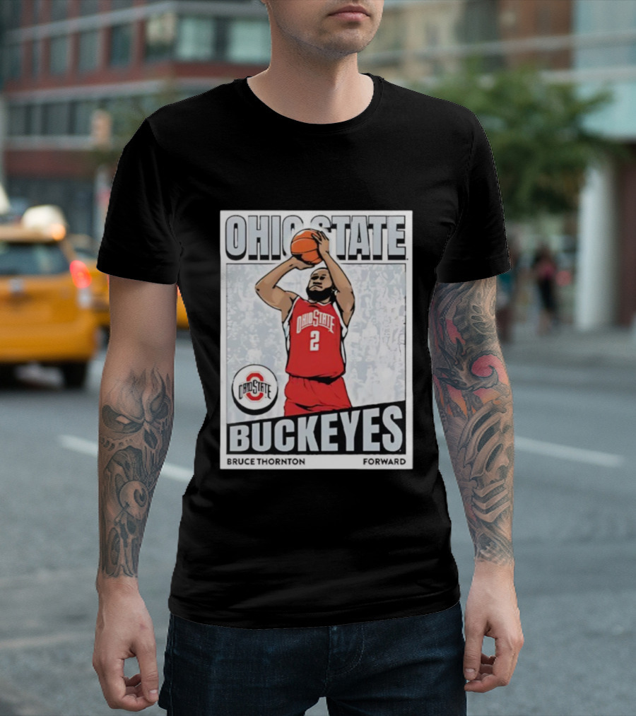 Ohio State Buckeyes Bruce Thornton Basketball Forward Nummer 2 T-Shirt