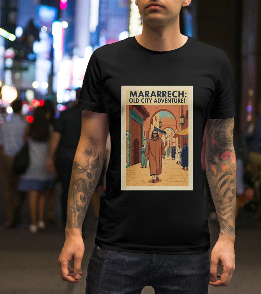 MARARRECH Old City Adventure Vintage Medina Travel Appeal T-Shirt
