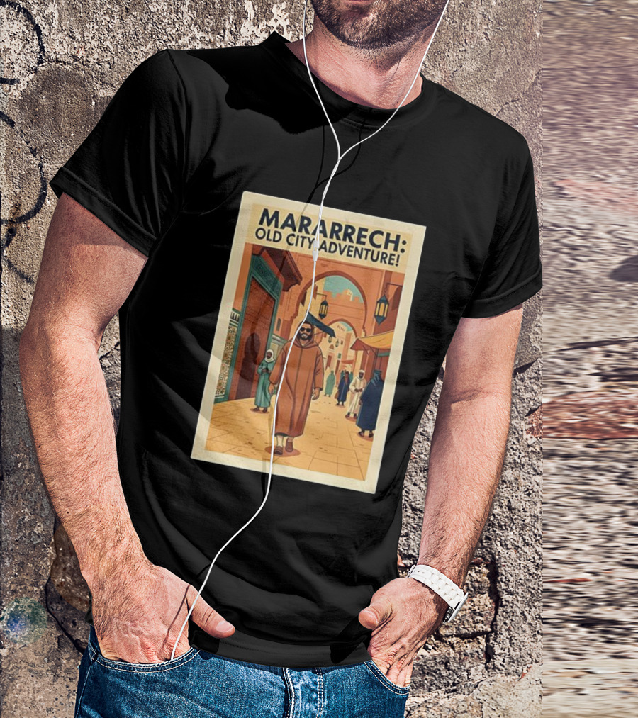 MARARRECH Old City Adventure Vintage Medina Travel Appeal T-Shirt