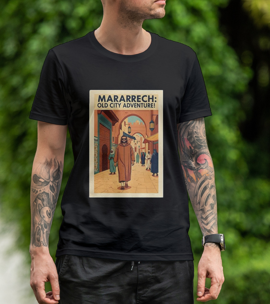 MARARRECH Old City Adventure Vintage Medina Travel Appeal T-Shirt